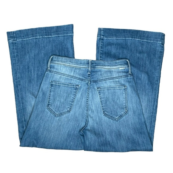 MOTHER Blue Wide-Leg Jeans - Picture 6 of 15